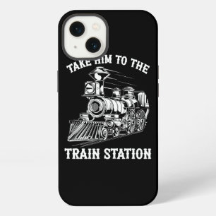 Nehmen Sie ihn zum Bahnhof Bahnhof Bahnhof Bahnhof iPhone Hülle