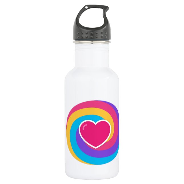 Nehmen Sie Ihr Getränk in einem weißen Stil mit Edelstahlflasche (Vorderseite)