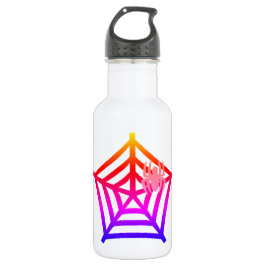 Nehmen Sie Ihr Getränk in einem weißen Stil mit Edelstahlflasche
