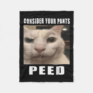Nehmen Sie Ihre Pants Ping Alberne Katze Männer Fr Fleecedecke