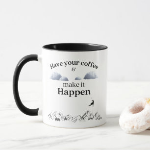 Nehmen Sie Ihren Kaffee und machen Sie es zum Erle Tasse