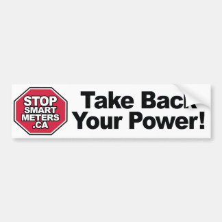 Nehmen Sie Ihren Power zurück! - Stoppen Sie Autoaufkleber