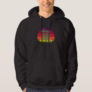 Nehmen Sie immer das Landschaftliche Wandergebiet Hoodie