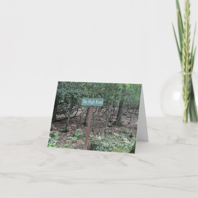 Nehmen Sie immer die Hohe Straße Karte (Vorderseite)