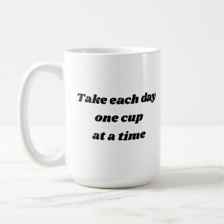 Nehmen Sie jedem Tag eine Kaffee-Tasse der Schale Kaffeetasse
