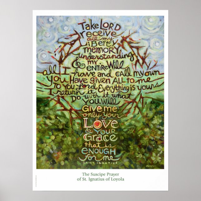 Nehmen Sie Lord, empfangen... St Ignatius Gebet Po Poster (Vorne)