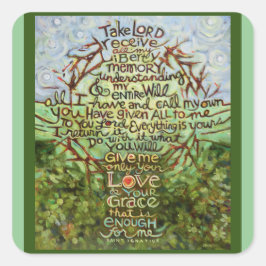 Nehmen Sie Lord, erhalten katholische Gebetsticker Quadratischer Aufkleber