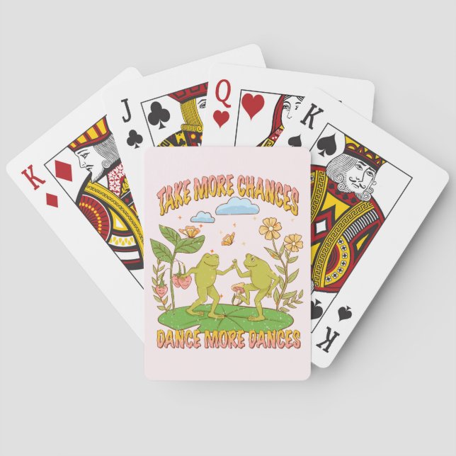 Nehmen Sie mehr Chancen, tanzen Sie mehr Tanz Spielkarten (Rückseite)