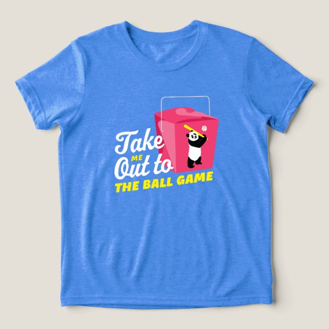 Nehmen Sie mich aus dem Ball-Game-Sammelcontainer Tri-Blend Shirt (Design Vorderseite)