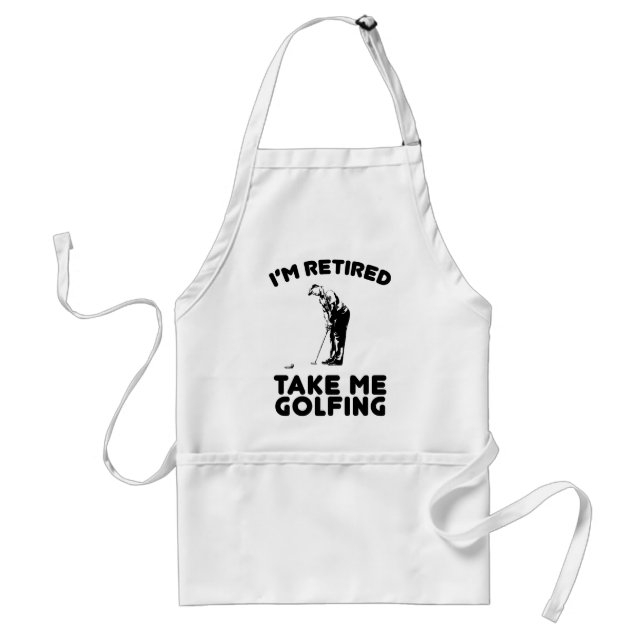 Nehmen Sie mich Golf spielend Schürze (Vorne)