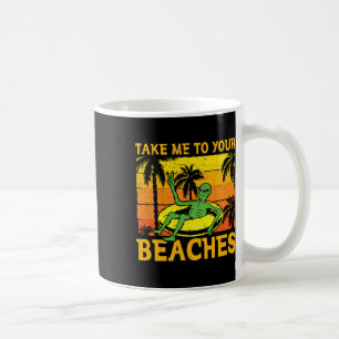 Nehmen Sie mich mit in Ihre Strände Design für ein Kaffeetasse