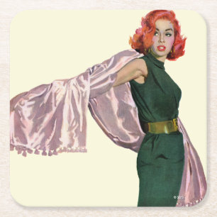 Nehmen Sie mich nach Hollywood Rechteckiger Pappuntersetzer