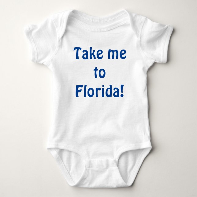 Nehmen Sie mich zu Florida! Baby Strampler (Vorderseite)