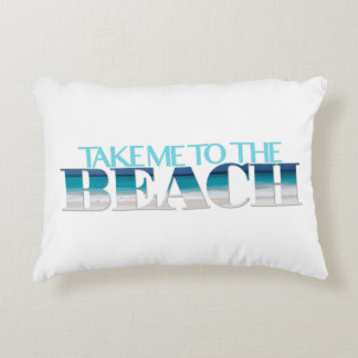 Nehmen Sie mich zum Strand-Kissen Dekokissen