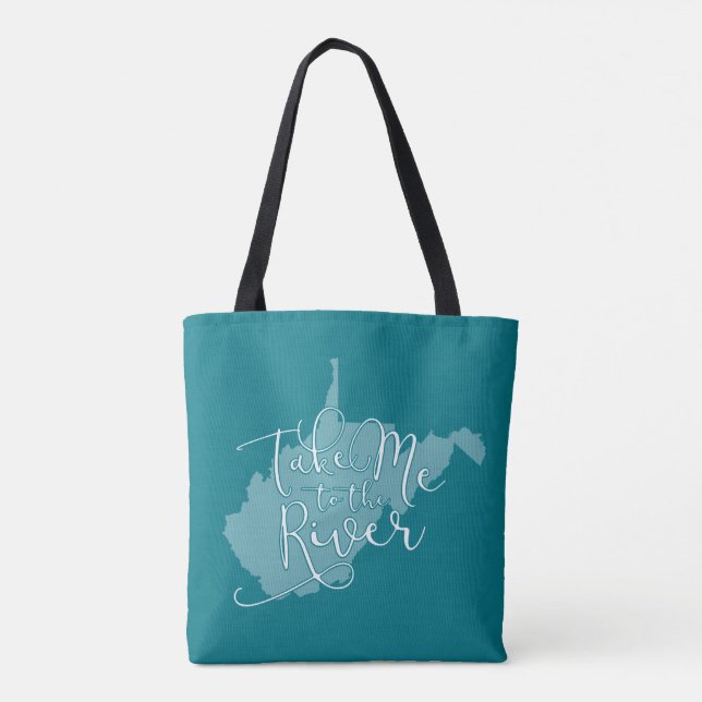 Nehmen Sie mich zur Fluss-bunten Tasche (Rückseite)