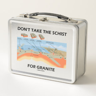 Nehmen Sie nicht die Schist für Granitgeologie-Sp Metall Brotdose