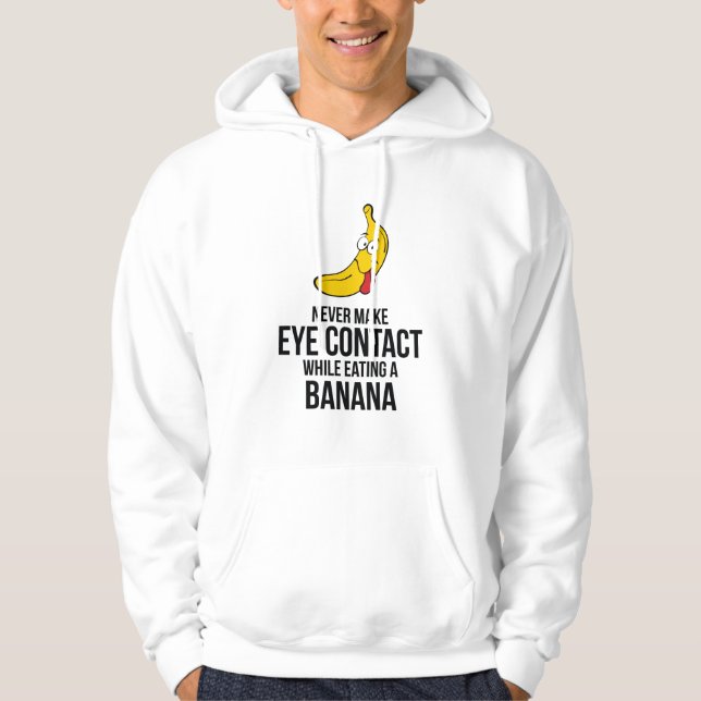 Nehmen Sie nie Blickkontakt beim Essen einer Hoodie (Vorderseite)