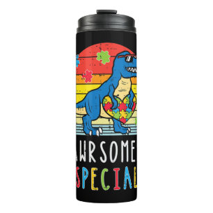 Nehmen Sie sich diesen niedlichen Trex Dino ziemli Thermosbecher