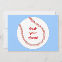 Nehmen Sie sich Ihren Handschuh, Baseball-Geburtst
