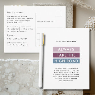 Nehmen wir die Hoher Road-Typografie für den Kongr Postkarte