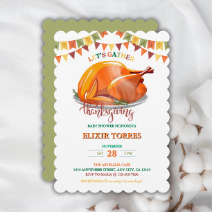 Nehmen wir Erntedank Türkei Feast Baby Shower zusa Einladung