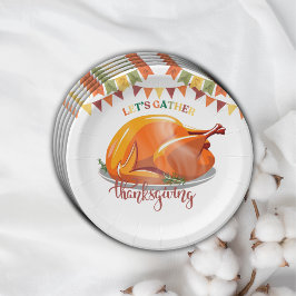 Nehmen wir Erntedank Türkei Feast Baby Shower zusa Pappteller
