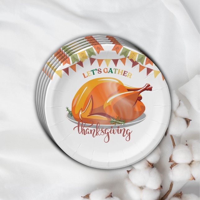 Nehmen wir Erntedank Türkei Feast Baby Shower zusa Pappteller (Von Creator hochgeladen)