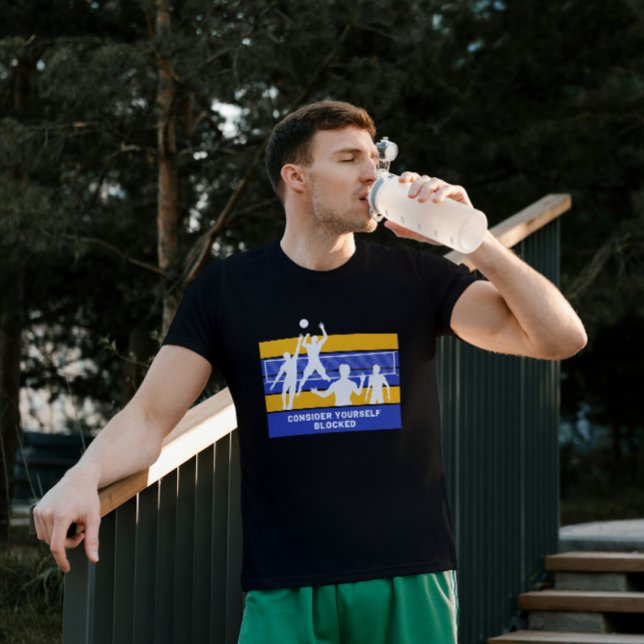 Nehmen wir Ihren selbst blockierten Funny Volleyba T-Shirt (Von Creator hochgeladen)
