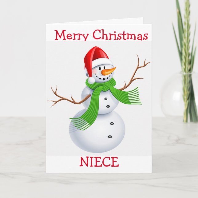 **NEICE** JOYEZ NOËL À PARTIR DE LA CARTE DE VACAN (Devant)