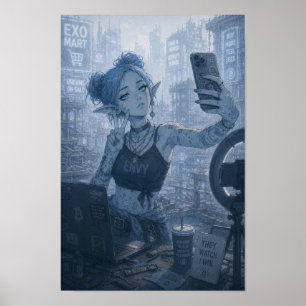 Neid / Blogger / Poster der Stadt der Neonlichter