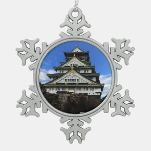 Neige Château d'Osaka, Japon #1 Ornement de flocon de ne