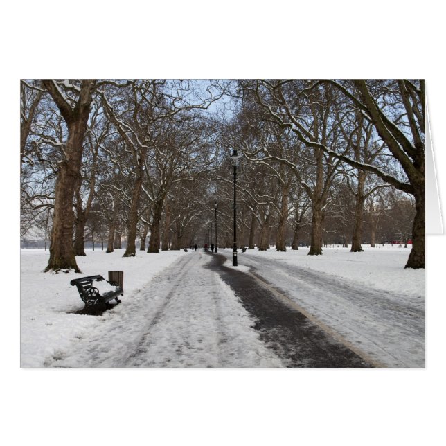 Neige dans Hyde Park (Devant horizontal)