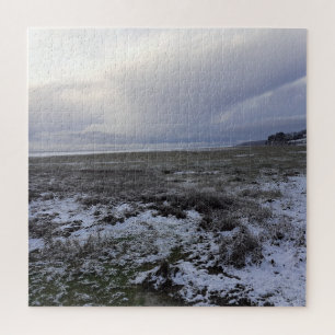 Neige De L'Autre Côté De La Baie Jigsaw Puzzle