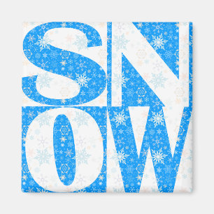NEIGE! Flocon de neige Lucky Skier's Charm Magnet