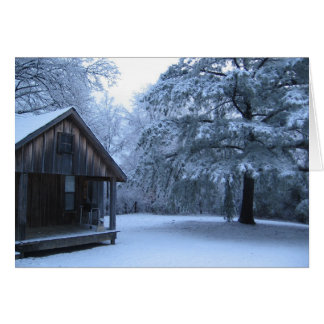 NEIGE FRAÎCHE EN ARKANSAS RURAL