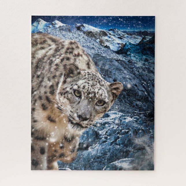 NEIGE LEOPARD CLOUD WALKER JIGSAW PUZZLE (Vertical)