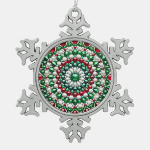 Neige Ornement de flocon d'eau douce aux couleurs italie