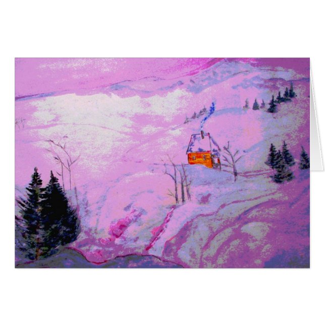 neige violette clair de lune (Devant horizontal)
