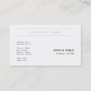 Neigen von Modern Creative Simple Plain Company Visitenkarte
