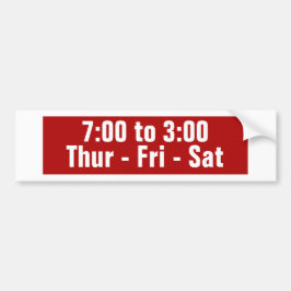 Neighborhood Yard Sign Day Time Sticker Autoaufkleber