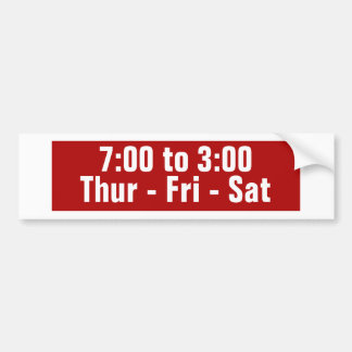 Neighborhood Yard Sign Day Time Sticker Autoaufkleber