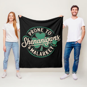 Neigt zu Schabernack und Unsinn St. Patrick's Day Fleecedecke