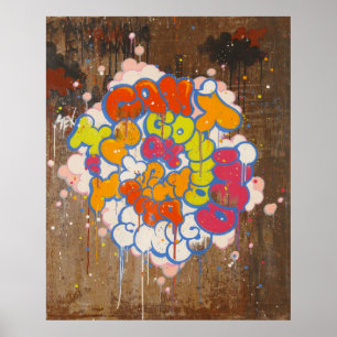 Neigung "ich kann mich Druck nicht vorstellen" Poster