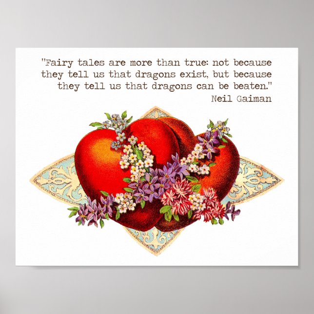 Neil Gaiman Quote Poster (Vorne)