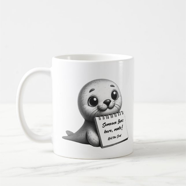 Neil the Seal mignon mug (Gauche)