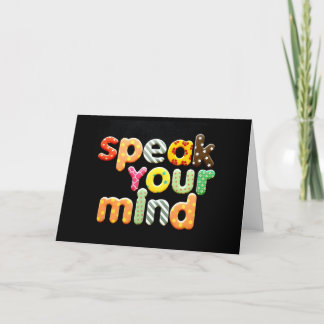 Nein: 140. SPRECHEN SIE IHRE MIND-leere Karte von 
