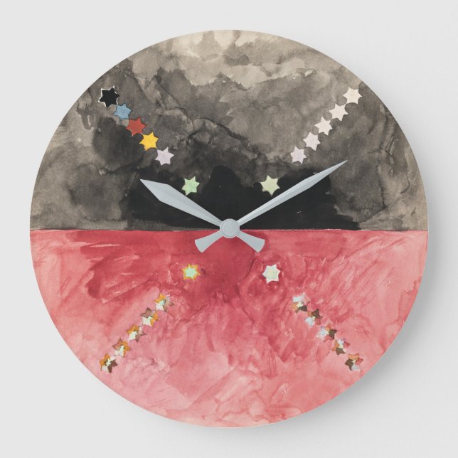 Nein. A (Atom Series) | Hilma af Klint | Große Wanduhr (Vorderseite)