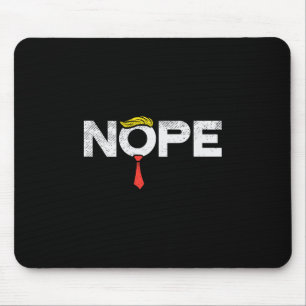 Nein Anti-Trump Rote Krawatte Perücke Stop Donald Mousepad