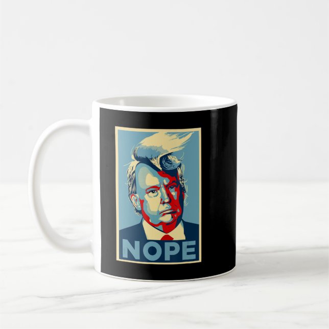 Nein, Anti Trump Trump Hair.png Kaffeetasse (Links)