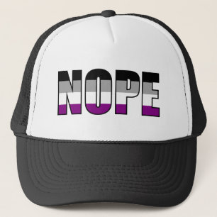 Nein Asexueller Stolz-Flagge Ace Stolz Truckerkappe
